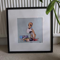 Poster print of Whippet dog by Sheffield artist Paul Mckee. Comes framed 50 x 50cm

PICK UP ONLY.