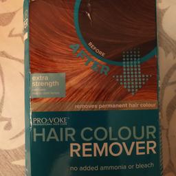 box of hair colour remover. never used. box a bit battered but it's all inside and in tact.