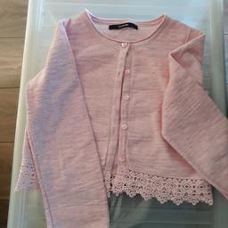 Girls 6-7 years pink cardigan, collection only