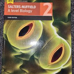 A level biology book 2
third edition
Edexcel
very good condition like new
online book code unused
can sell book 1 and book 2 for 30