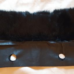 bordo in pelo come nuovo per o bag misura classica (non mini) colore nero