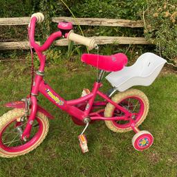 Raleigh Molly Bike With Stabilisers and seat cover

This is a used bike so does show some signs of this but in good condition, has been stored in a garage at all times when not in use. Has seat for a doll.
Collection Crayford Da1 
No offers 
Thank you