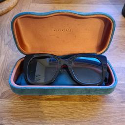 Gucci sunglasses. Used but lots of wear left. come with cloth, cloth case and hard velvet box. box does have signs of wear but still protect glasses. Happy to post.