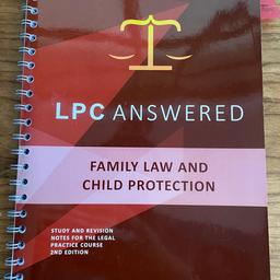 LPC Answered - Family Law and Child Protection Study Guide 

Perfect Condition, like new with no highlighting or annotations 

Couldn’t recommend this company enough, the book helped me a lot with the LPC and is an amazing study guide! 

RRP £16 plus £2 shipping 

Can post with Royal Mail 👍🏼

#lpc#lawpostgrad#childprotection#familylaw#lpcanswered