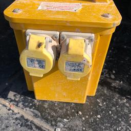 110v Mains Transformer with two sockets. Fully working will show working. No offers.