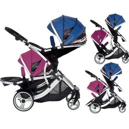 double pram comes with rain covers