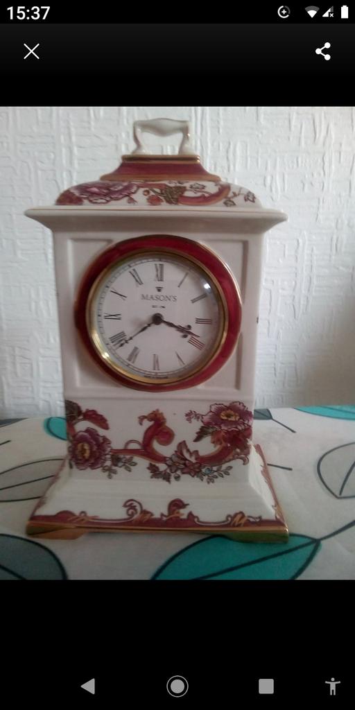 Buy & Sell West Yorkshire Kirklees - Photos for mason's mantel clock red Mandalay