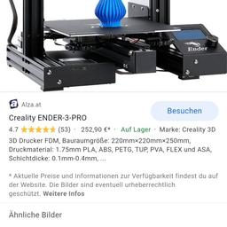 verkaufe meinen 3d Drucker der Marke enter 3 Pro 
filament in schwarz und Orange dabei
