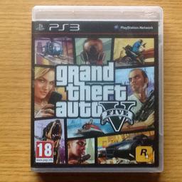 PS3 Grand Theft Auto V (GTA 5). With manual and map in excellent condition.

£5