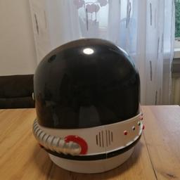 Astronauten Helm weiss/schwarz zu verkaufen, wenig benutzt