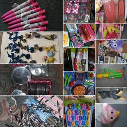 I am selling joblot off toys and other item at cost price and less only collection you can come see for your self big small
Big one 10
small 30 pieces 50.00 you get random things combs set mirrors pens ornaments playing card toy balls random items hoid for gift 30.00