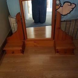 mirror for chest of drawers with two drawers, good condition , collection only