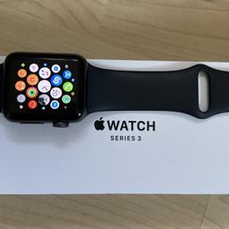 -Apple smartwatch
-funktioniert einwandfrei
-Schwarzes Sportarmband
-Größe 38mm
-Aluminiumgehäuse schwarz
-zwei Armbandlängen
-nur sehr leichte Gebrauchsspuren
-mit GPS, Herzfrequenzmesser, usw.
-Versand möglich
-Abhohlung in Innsbruck oder Lienz möglich
-Preis verhandelbar