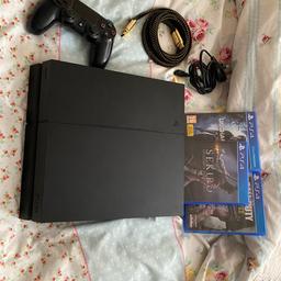 Black PS4 500GB with 3 Games.
Excellent condition, has been well looked after.
Comes with a controller and wires.
Doesn’t have original box.

Games included are;
Call of Duty WW2
Uncharted 4: a thief’s end
Sekiro: Shadows die twice - brand new!

Would like £185for all of the above but WILL accept offers!

Collection CV6
Hermes Delivery Available for an additional cost (est £7)