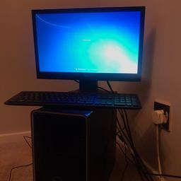 Full working pc set up 

Windows 7 dell pc desktop 
Fujitsu 18.5” LCD monitor

Open to offers