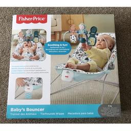 Brand new in box.
Soothing vibrations, play bar with 2 toys and safety strap.
Suitable from birth.
Pet free and smoke free home.
Collection WF12