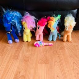 5 My Little Pony teddies 
All in good condition 
Comb is free 
£7.50 (£1.50 per pony)