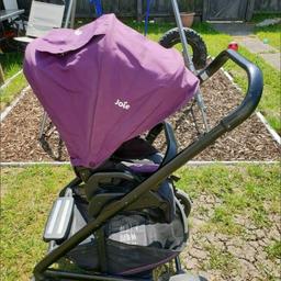 For sale £30
Joie chrome with seat unit purple colour and carry cot black with rain covers for both carry cot has only been used twice rain cover for it hasn't been used
Pick up only bd19 Gomersal