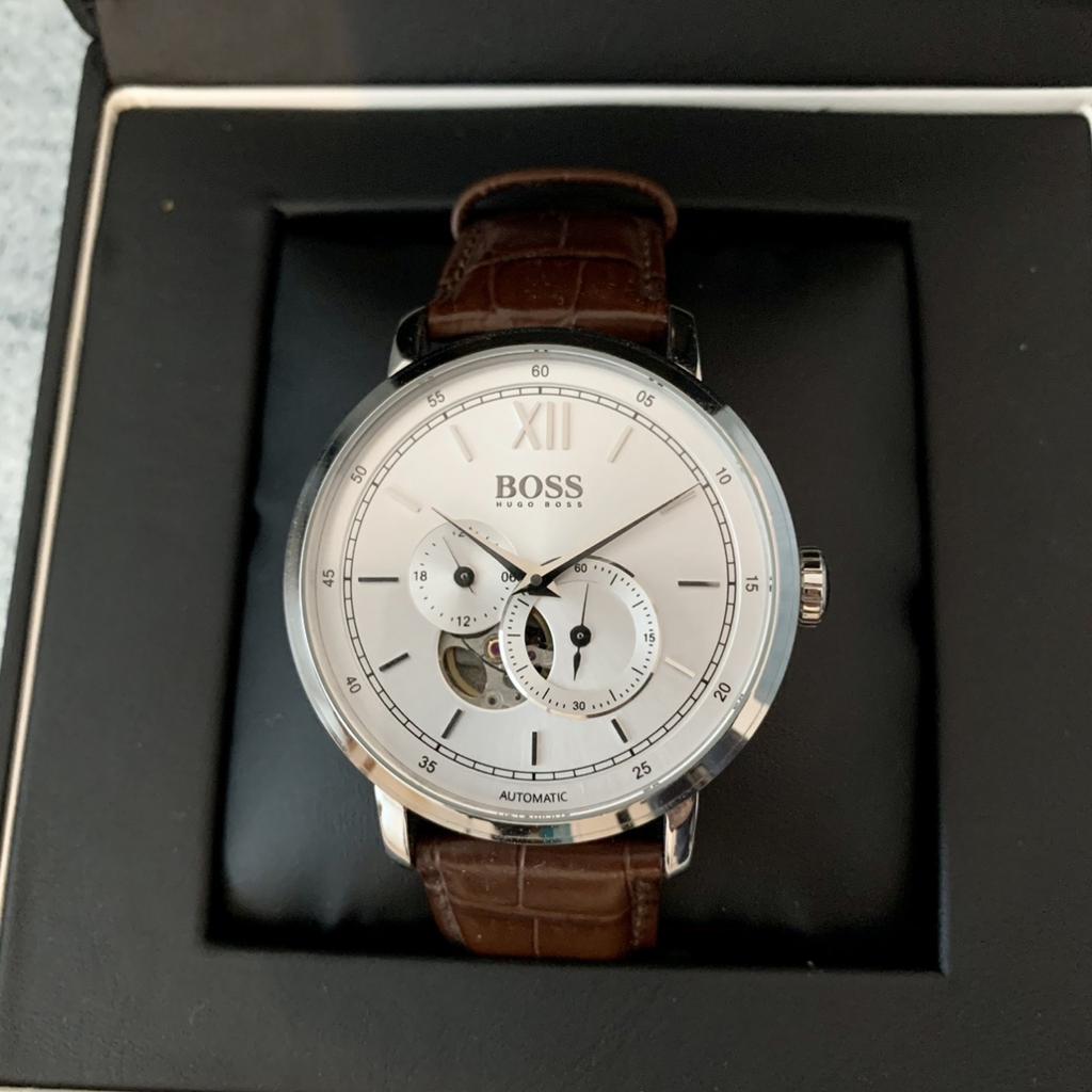 Hugo boss signature automatic on sale watch