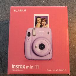 Brand new instax mini 11 camera - lilac with double packer of film 

RRP £69 for camera. £15 for film

Given as a gift however I already have one