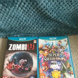 Nintendo Wii U games super Mario smash and zombi u