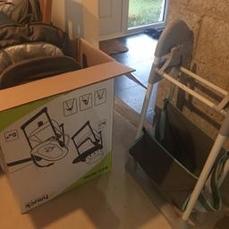Very good condition comes with seat you can use from birth to a full highchair seat. The lever for reclining baby seat a little temperamental but works