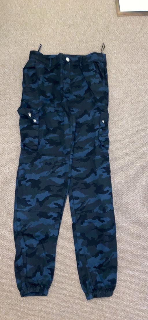 Buy & Sell East London Cann Hall - East London - Photos for Misguided black and blue combat trousers