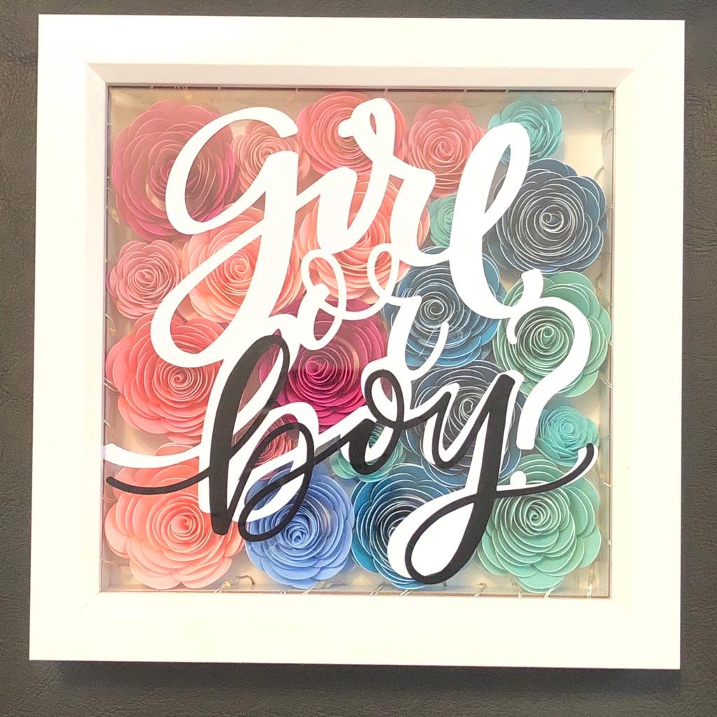 Gender reveal frame with lights in LU3 Park für 35,00 £ zum Verkauf ...