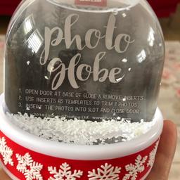 Christmas photo globe...brand new...never used...collection only...