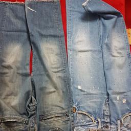 distressed look.g-star jeans .boot cut 30 waist 32 leg 2pairs for 10..p/ s free.thanks