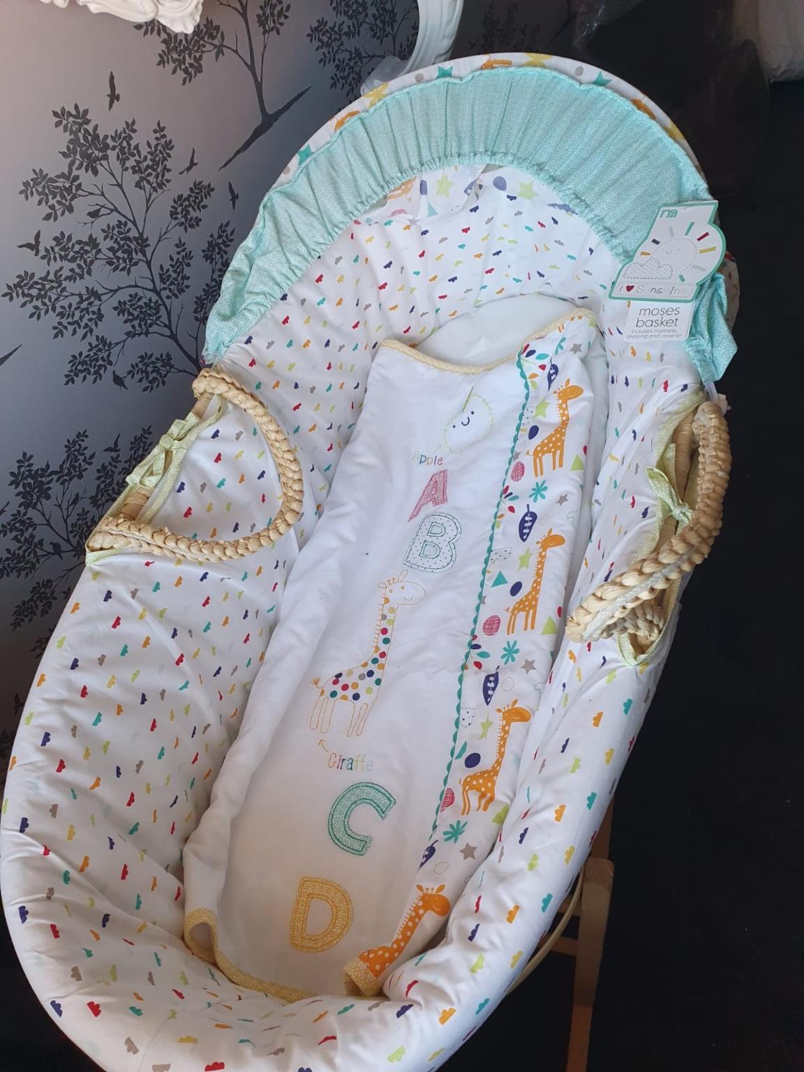 brand new from mothercare moses basket in DY2 Dudley for £14.00 for