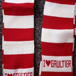 new unused..red and white jean paul gaultier scarves...£6 each or both £10...collect hx1