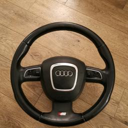 S-line Multi function steering wheel and airbag A4/A3/S3/S5/A5/S5/A6 etc etc may fit others mint condition no wear or scratches £100 collection from Birmingham will deliver local or meet if fuel is covered 07875371117