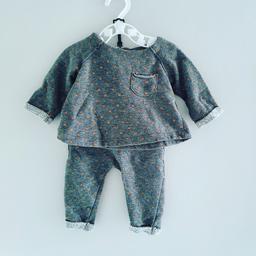 Grey and gold glitter tracksuit
Size Up to 1month🧸