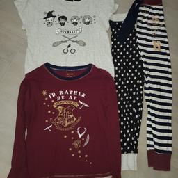 short sleeve grey top and star bottoms are 6-8 ladies but my daughter wore when she was 11 and the long sleeve set are a 10-12, smoke free home, used but plenty of wear left, £3 a set or both for £5, collection off Ballards road, Dagenham, RM10 9QA, £4