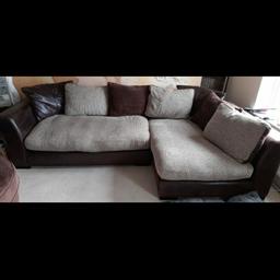 Large chocolate brown corner suite ,excellent condition smoke free house,it has a few marks on back that cant be seen so makes no difference at all,no rips or tears all cushion covers remove for washing ,structurally solid will sell separately. i get my new sofa 17th October so next Saturday, so would like it gone that day not b4 ,no stupid offers, cannot deliver,no hurry for sale as can be stored. contact me for anymor info thanks .NO TIME WASTERS PLEASE