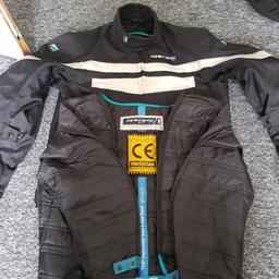 bike jacket. xl mens jacket in very good condition only worn half a dozen times. also comes with the inner winter warmer. which has never been worn. can be delivered at a cost