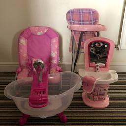 Adding the high chair and bouncer in for free !