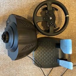 Thrustmaster T300 compatible with PS and PC .
Full set:
Wheelbase
PS steering Wheel
Basic Pedals .
All original and fully working, No Box.
Sell for upgrading to Fanatec