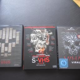 V/H/S (DVD); S-VHS (Mediabook) und V/H/S Viral
EANs:
 V/H/S  4013549043861 FSK 18
Mediabook S-VHS  4260115211197 FSK 18
V/H/S Vira 4250899930711 FSK 16