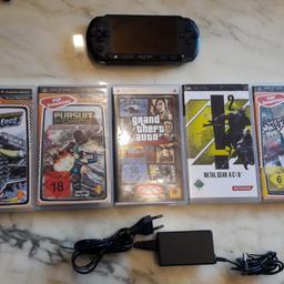 psp in gutem Zustand 
incl. Ladekabel 
und folgenden spielen:

Need for Speed most wanted 
Metal Gear acid 2
motror Storm arctic Edge 
GTA Liberty City Stories 
Pursuit Force Extreme Justice 

privatverkauf