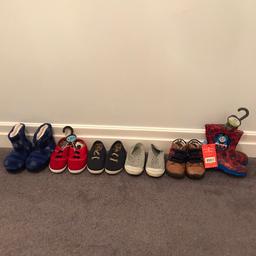Size 4:
BNWT Thomas wellies £4
M&S Slippers £1
M&S Tan Shoes 50p
Blue Pumps £50p
Grey Pumps 50p
BNWT Red Pumps 50p
Some more worn than others

From smoke and pet free home.

If it’s still listed, it’s still for sale.

Please note: Collection only from Haworth, Keighley. Will not post, cannot deliver. No time wasters. Cash on Collection