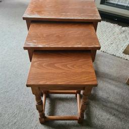Condition is Used and quite old. Inherited from a old family friend
3x tables which slide into the larger one.

Cash on collection only. Advertised elsewhere.

