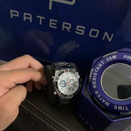 Hiermit biete ich eine neue Armbanduhr
Marke Paterson an,

Die Uhr habe ich als Geburtstag Geschenk bekommen aber leider nicht mein Geschmack deswegen verkaufe ich die auch wasserdicht bis zu 30m, Beleuchtung

Versand gegen Aufpreis
Bei weitere Fragen können Sie mir gerne schreiben