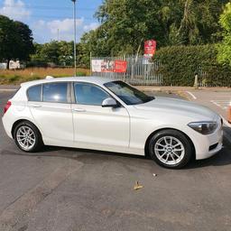 1 previous owner, A well loved and looked after car, from a pet and smoke free home, BMW 116d, 1.6 diesel, lady owner, Zero Road Tax, Full Service History, A Nice and Clean Car with Excellent Body Work, Next MOT due 23/09/2021, Last serviced on 23/09/2020 at 97,900miles, Black Full leather interior - Excellent Condition, Tyre condition Excellent, front heated seats, back windows tinted.