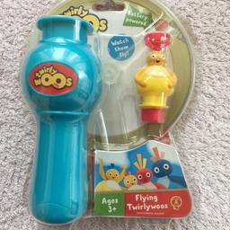 Battery powered Flying TwirlyWoo

Brand new boxed/sealed

No returns please 
No half price offers thank you 😊