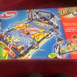 K’nex electronics arcade, speedball, age 10 plus never been built .