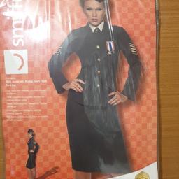 adult wartime officer 
costume 
size medium 
New still sealed up
in the packaging
