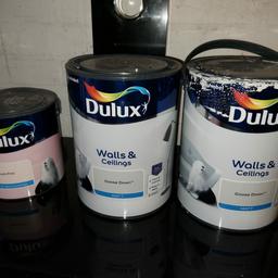 2.5l Matt Blush Pink x 1 - £10
5l Matt Goose Down x 2 - £15 each or £25 for both

The tins are a little messy from the outside but are unopened.

Collection from Yardley, B33. Local delivery may be possible at an additional charge.