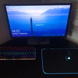 Includes:
Hoopond rgb mechanical keyboard
Corsair harpoon rgb mouse
Dell 60hz monitor
Gtx 1660 i5 9600k pc
Arena rgb mousepad
Phone controlled rgb lights
Neewer nw-800 mic with arm stand

All in great condition as I have only had this setup for a couple of months

Also this is a custom built gaming pc check 4th 
photo for specs